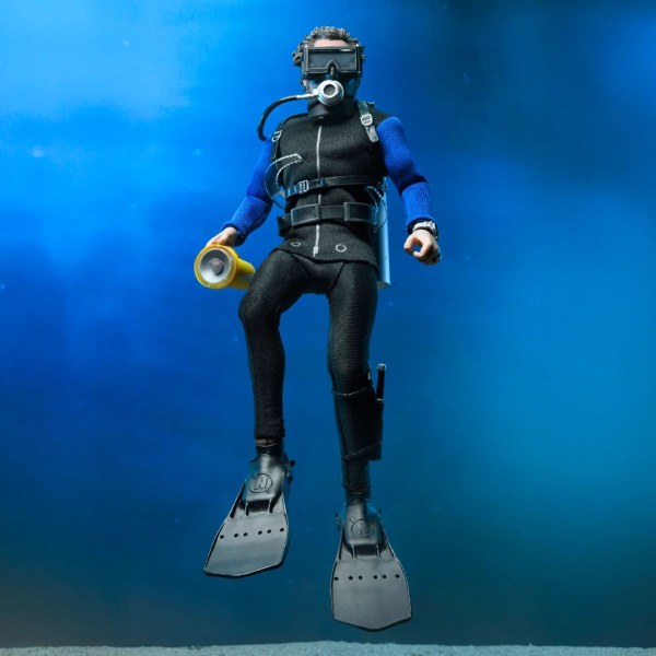 LES DENTS DE LA MER - FIGURINE ARTICULÉE 8" - HOOPER (CAGE À REQUIN)