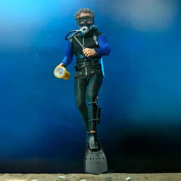 LES DENTS DE LA MER - FIGURINE ARTICULÉE 8" - HOOPER (CAGE À REQUIN)