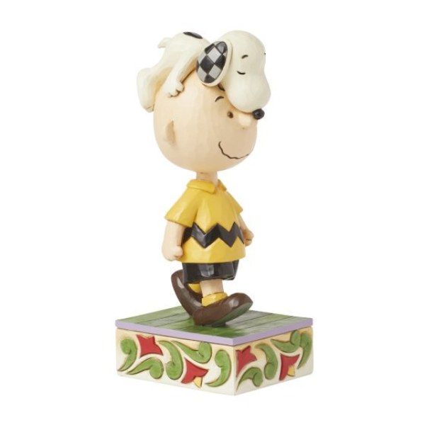 Snoopy sur la tête de Charlie Brown - Peanuts