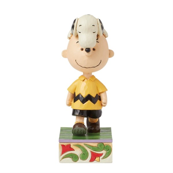 Snoopy sur la tête de Charlie Brown - Peanuts
