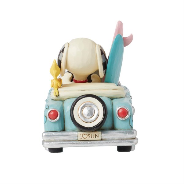 Snoopy et Woodstock en voiture de surf- Peanuts