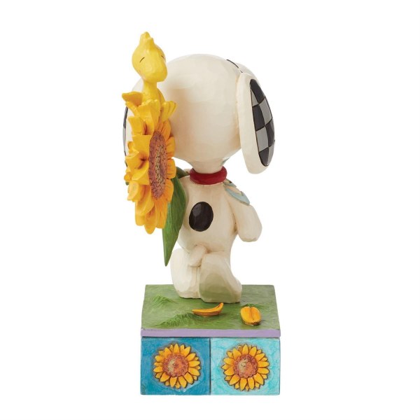 Snoopy et Woodstock avec des tournesols - Peanuts