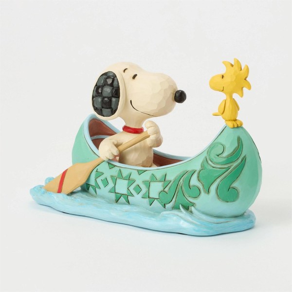 Snoopy et Woodstock en canoë - Peanuts