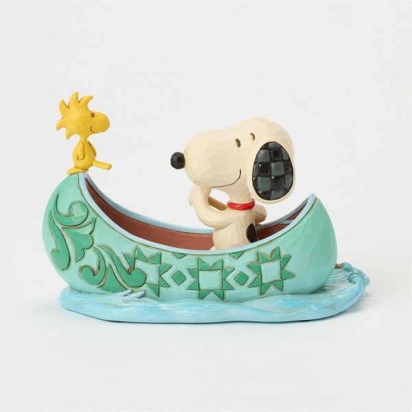 Snoopy et Woodstock en canoë - Peanuts