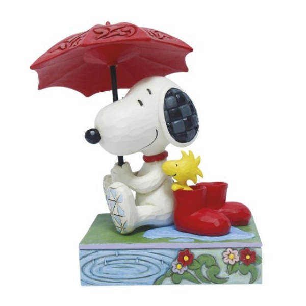Snoopy tenant un parapluie - Peanuts