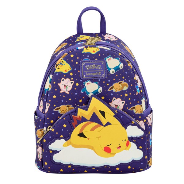 Sac à dos Loungefly Pokémon Pikachu endormi et ses amis 26 cm