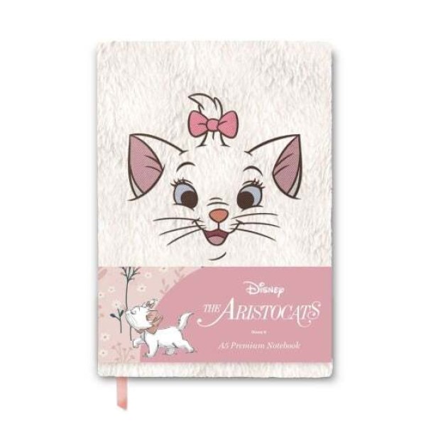 CARNET A5 PREMIUM COUVERTURE PELUCHE MARIE - DISNEY LES ARISTOCHATS