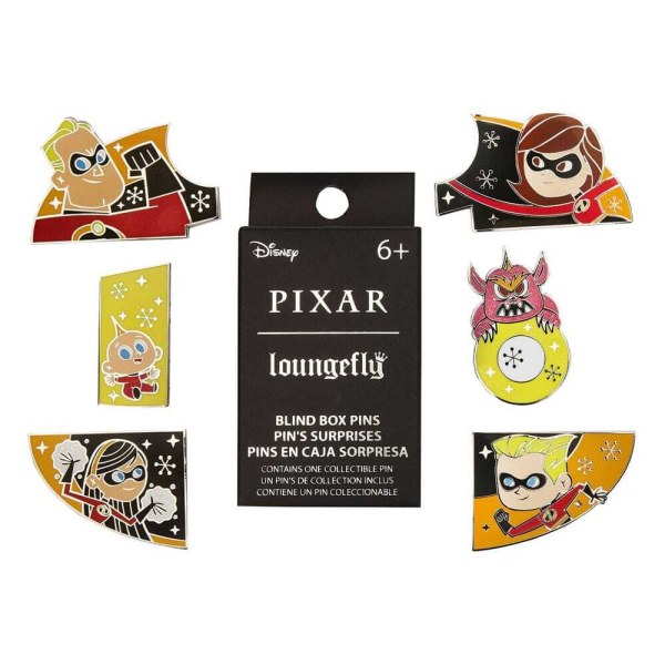 Pin's en émail Loungefly Disney Pixar Indestructibles Puzzle Mystère Boîte Mystère