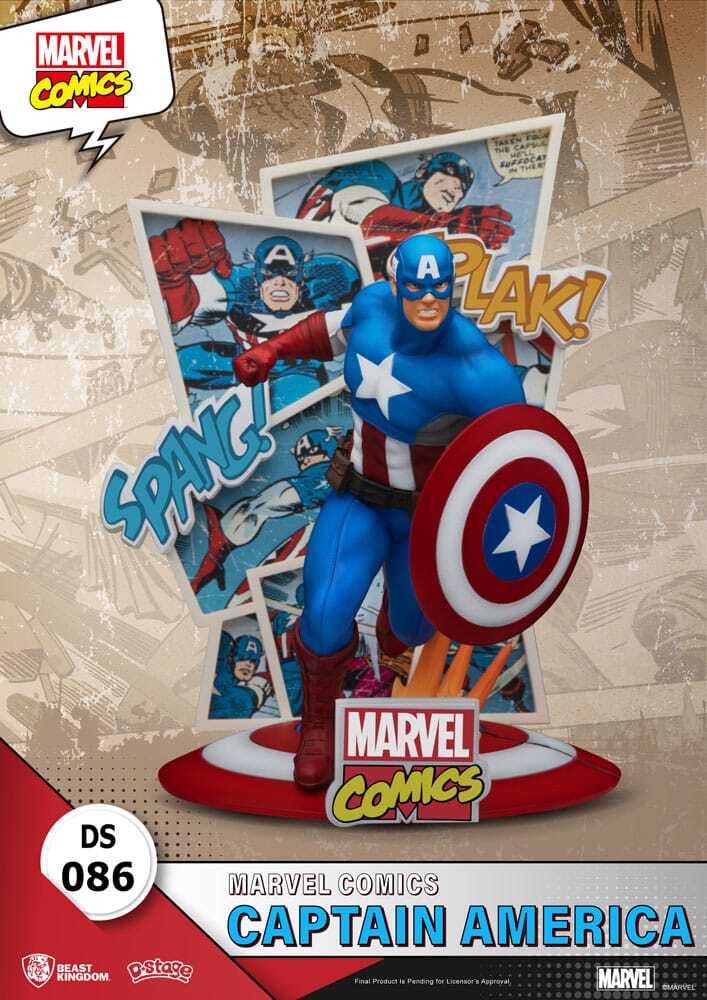 diorama PVC Marvel Comics D-Stage Captain America 16 cm