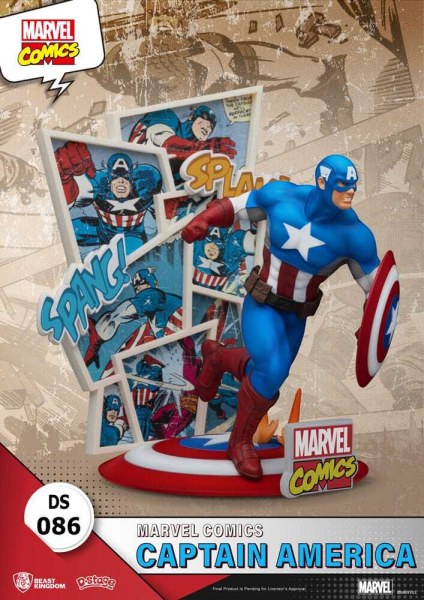 diorama PVC Marvel Comics D-Stage Captain America 16 cm