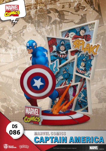 diorama PVC Marvel Comics D-Stage Captain America 16 cm