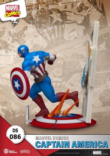 diorama PVC Marvel Comics D-Stage Captain America 16 cm