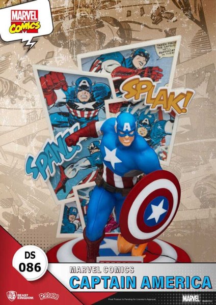 diorama PVC Marvel Comics D-Stage Captain America 16 cm
