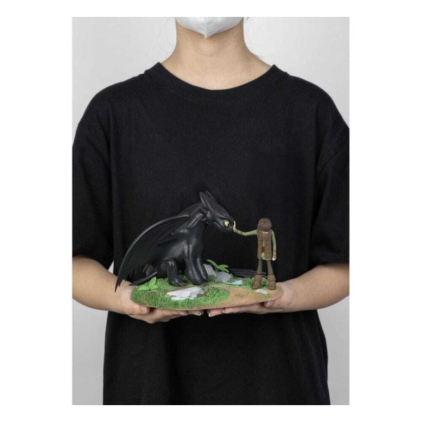 Statuette PVC Dragons D-Stage Krokmou et Harold 15 cm