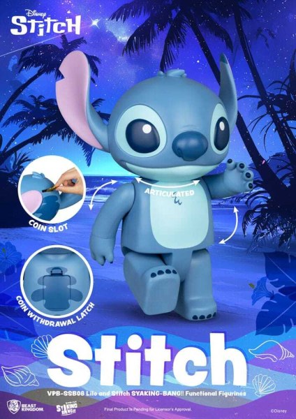 Tirelire en vinyle Lilo et Stitch Syaking Bang Stitch 30 cm