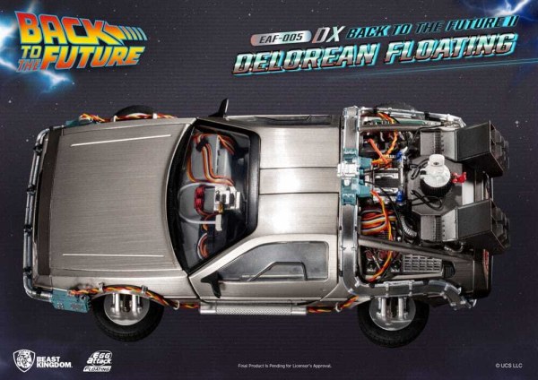 Statuette Retour vers le futur Egg Attack Floating Retour vers le futur II DeLorean Deluxe Version heo EU Exclusive 20 cm