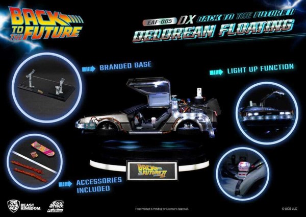 Statuette Retour vers le futur Egg Attack Floating Retour vers le futur II DeLorean Deluxe Version heo EU Exclusive 20 cm
