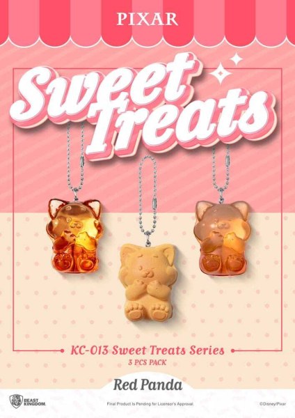 Lot de 3 porte-clés Pixar Sweet Treats Series 4 cm