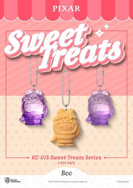 Lot de 3 porte-clés Pixar Sweet Treats Series 4 cm