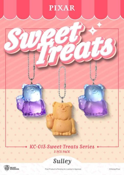Lot de 3 porte-clés Pixar Sweet Treats Series 4 cm