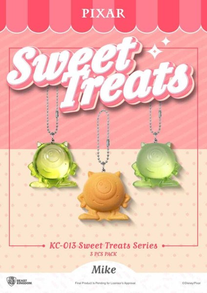 Lot de 3 porte-clés Pixar Sweet Treats Series 4 cm