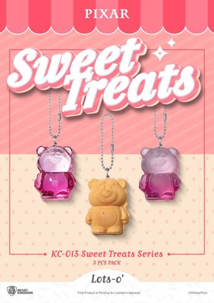 Lot de 3 porte-clés Pixar Sweet Treats Series 4 cm