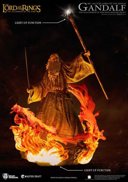 Statue de Gandalf Master Craft du Seigneur des Anneaux 58 cm