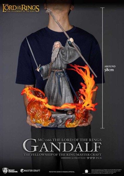 Statue de Gandalf Master Craft du Seigneur des Anneaux 58 cm