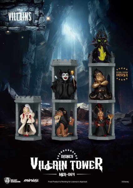 Assortiment de figurines Disney Villains Mini Egg Attack Villain Tower Blind Box Series 12 cm