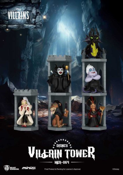 Assortiment de figurines Disney Villains Mini Egg Attack Villain Tower Blind Box Series 12 cm
