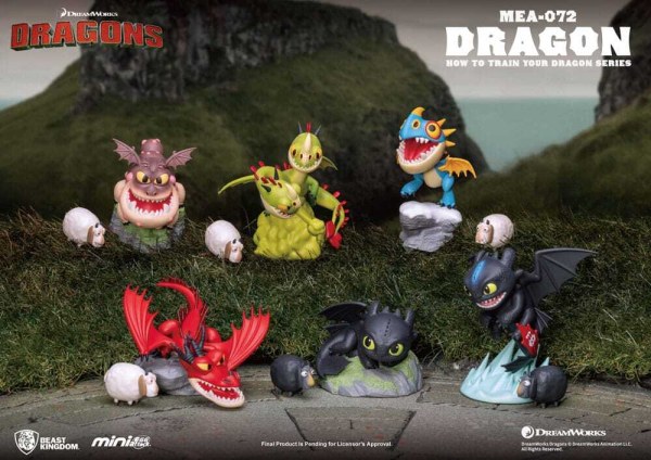 Assortiment de figurines Dragons Mini Egg Attack Blind Box Series 10 cm