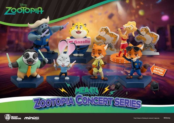 Assortiment de figurines Zootopia Mini Egg Attack Blind Box Concert Series 8 cm