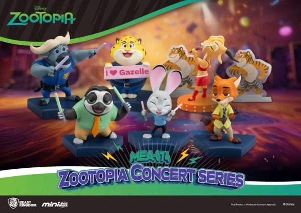 Assortiment de figurines Zootopia Mini Egg Attack Blind Box Concert Series 8 cm