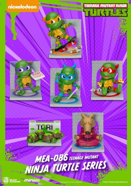Assortiment de figurines Tortues Ninja Mini Egg Attack Blind Box Series 12 cm