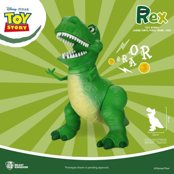 Tirelire Toy Story Tirelire Rex 46 cm