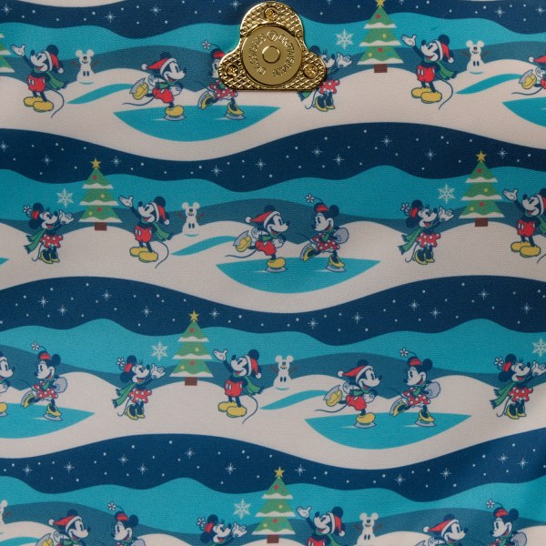SAC A BANDOULIÈRE MICKEY ET MINNIE DE NOEL- DISNEY LOUNGEFLY