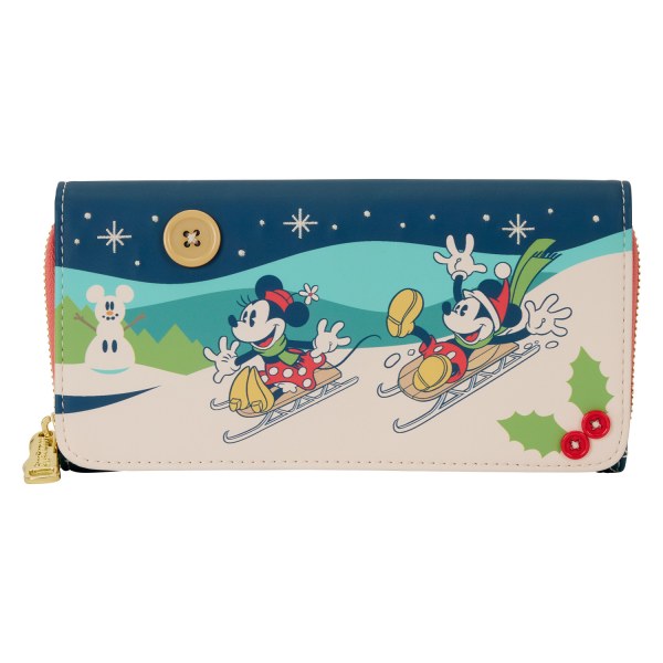 PORTEFEUILLE À RABAT MICKEY ET MINNIE HOLIDAY - DISNEY LOUNGEFLY