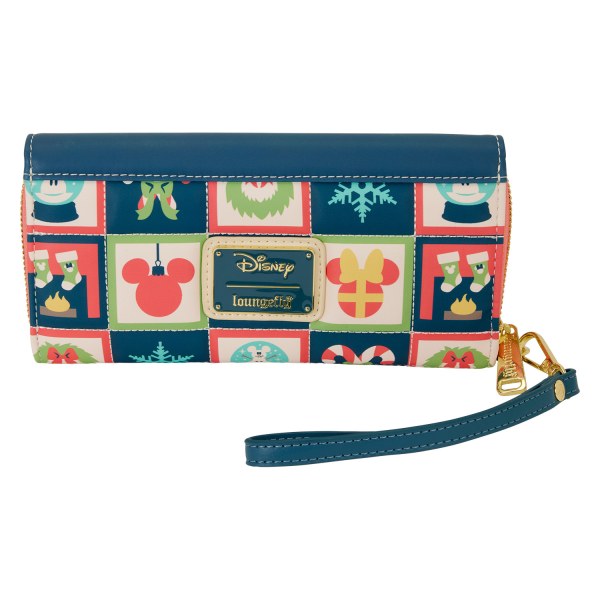 PORTEFEUILLE À RABAT MICKEY ET MINNIE HOLIDAY - DISNEY LOUNGEFLY