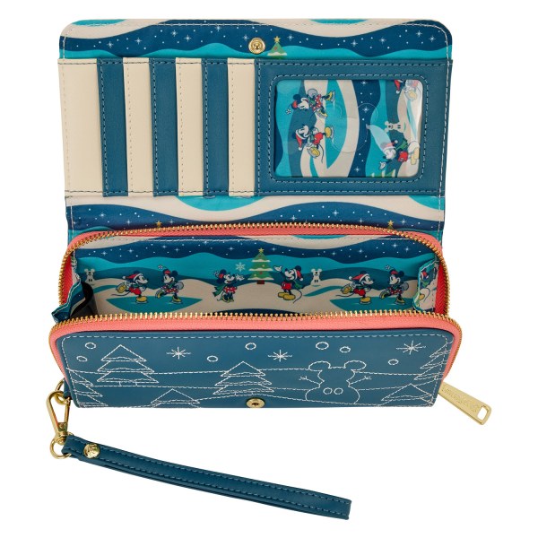 PORTEFEUILLE À RABAT MICKEY ET MINNIE HOLIDAY - DISNEY LOUNGEFLY