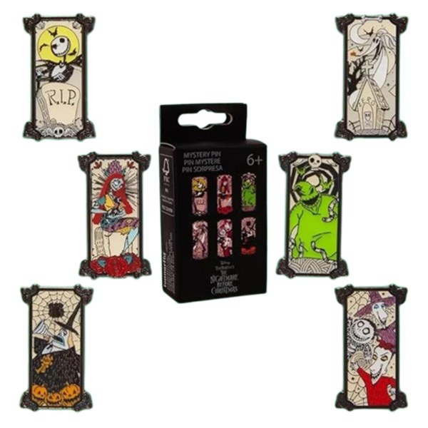 PIN'S BOÎTE MYSTÈRE STYLE PORTRAIT - DISNEY LOUNGEFLY L'ÉTRANGE NOËL DE MONSIEUR JACK