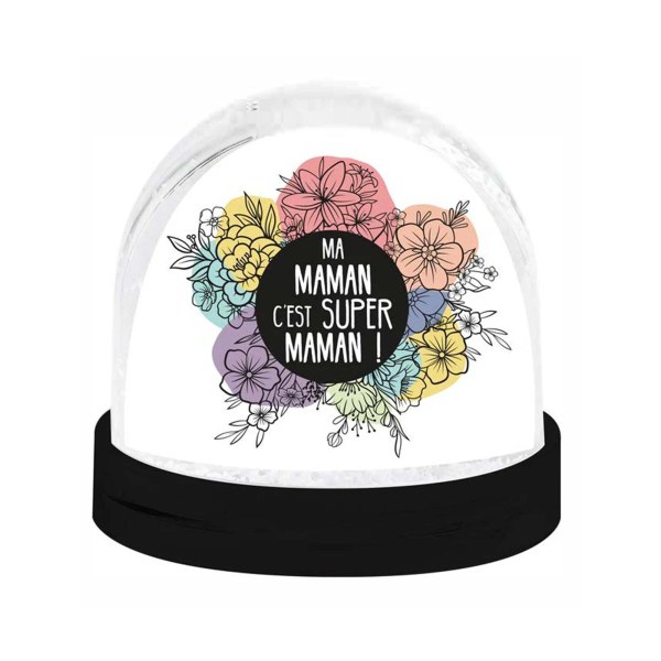 BOULE À NEIGE SUPER MAMAN
