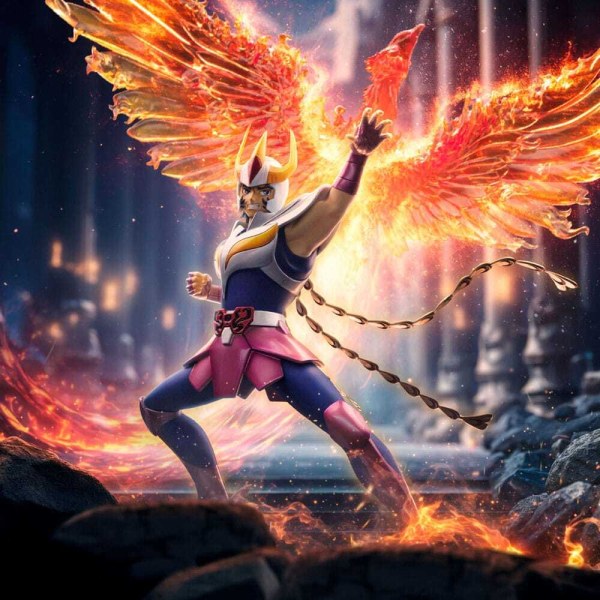 Statue des Chevaliers du Zodiaque 1/10 Art Scale Deluxe Phoenix Ikki 41 cm