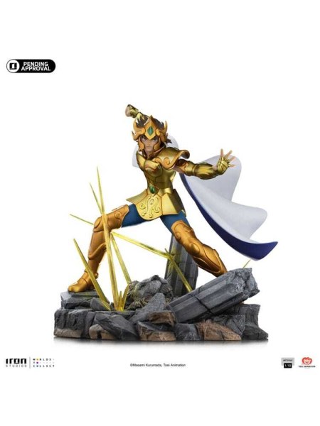 Statue des Chevaliers du Zodiaque , Art Scale 1/10, Leo Aiolia, 24 cm