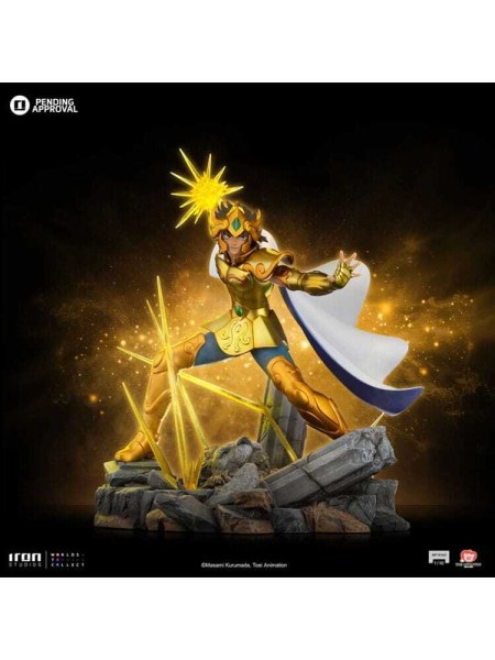 Statue des Chevaliers du Zodiaque , Art Scale 1/10, Leo Aiolia, 24 cm