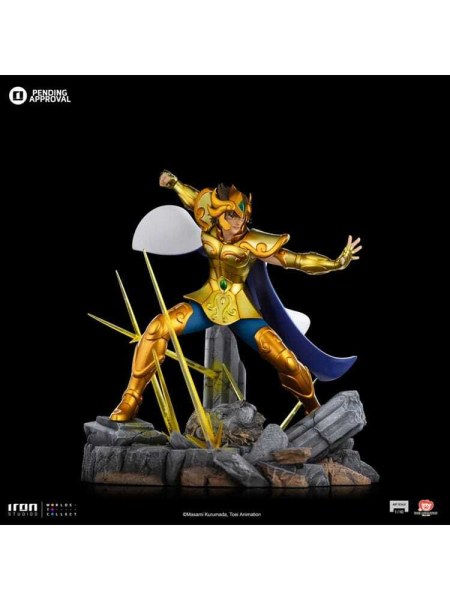 Statue des Chevaliers du Zodiaque , Art Scale 1/10, Leo Aiolia, 24 cm