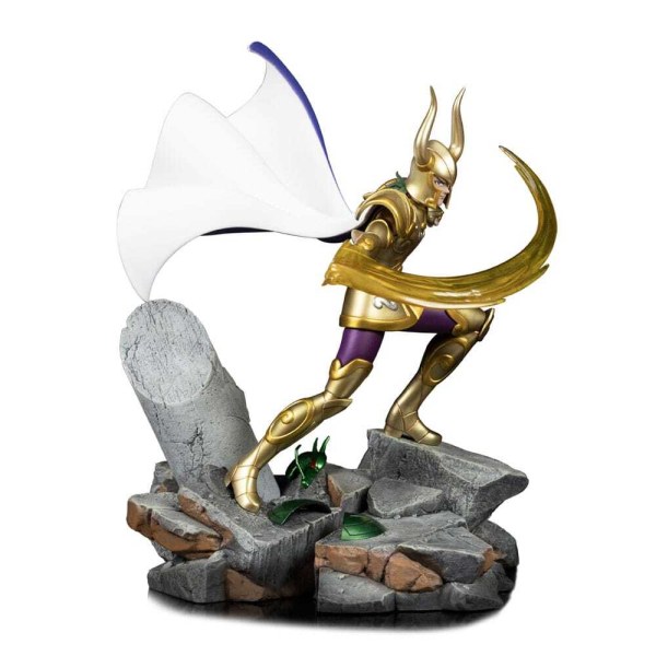 Statue des Chevaliers du Zodiaque , Art Scale 1/10, Capricorne Shura, 25 cm