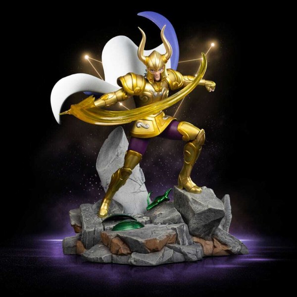 Statue des Chevaliers du Zodiaque , Art Scale 1/10, Capricorne Shura, 25 cm
