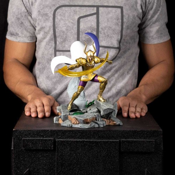 Statue des Chevaliers du Zodiaque , Art Scale 1/10, Capricorne Shura, 25 cm