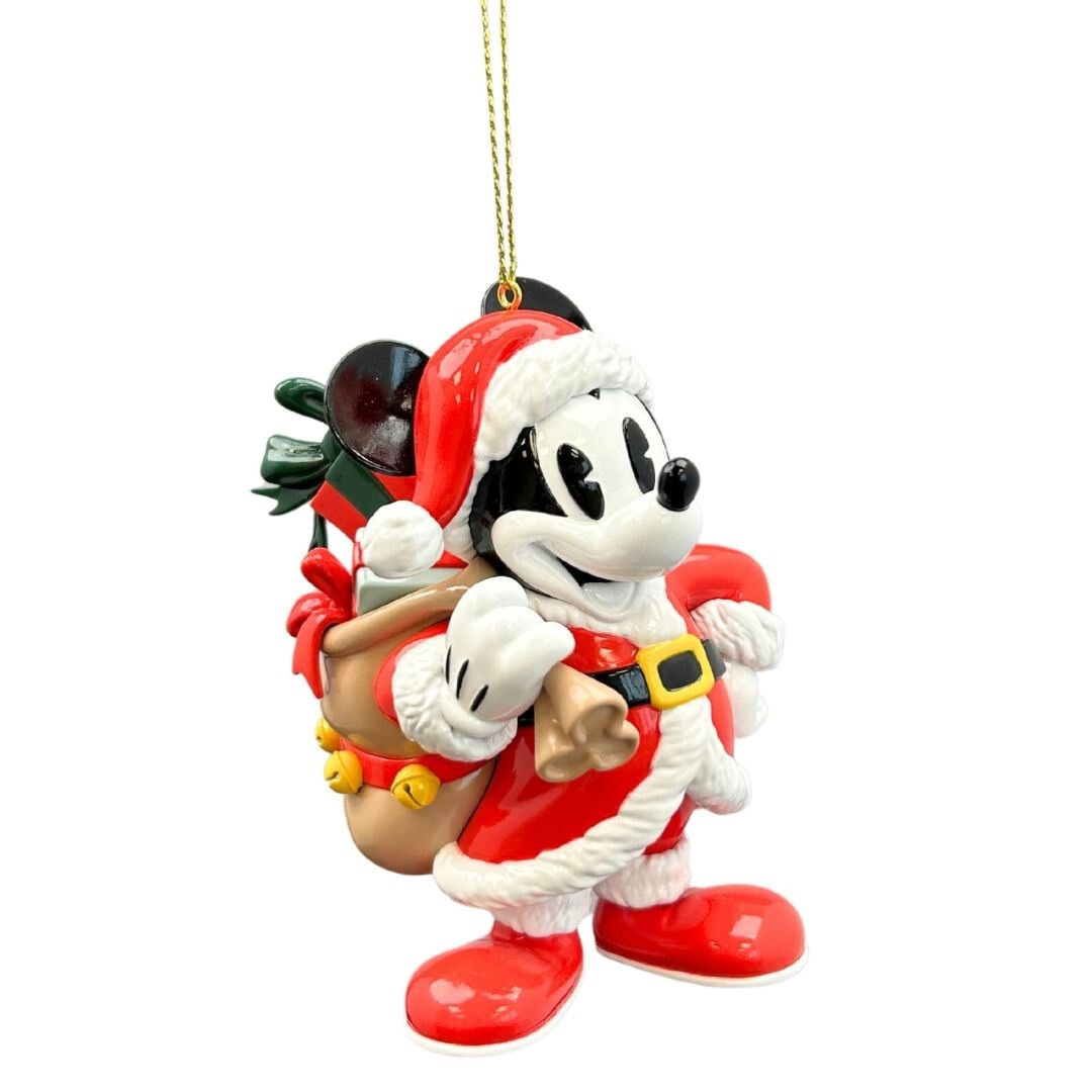 Suspension 3D Mickey Père Noël vintage - Disney