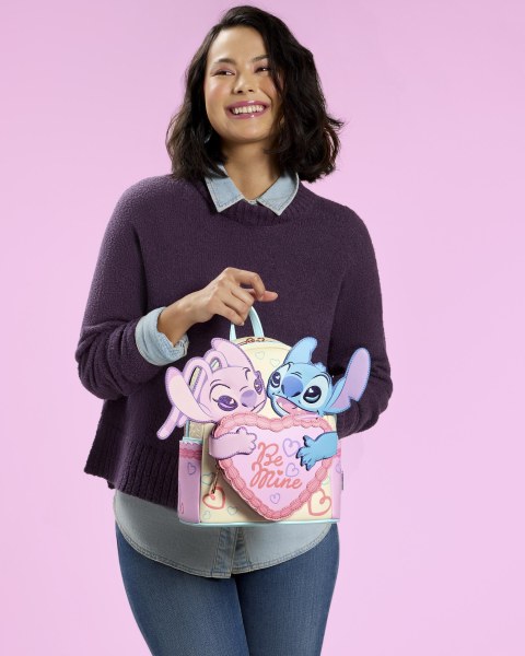 MINI SAC À DOS STITCH & ANGEL BE MINE - DISNEY LOUNGEFLY